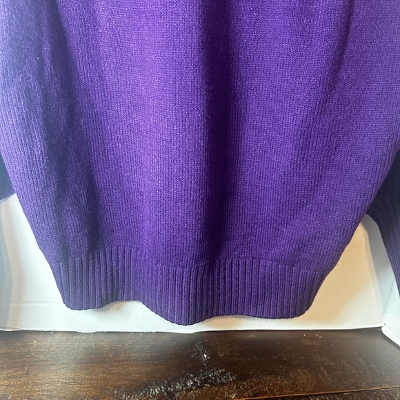 Soho NY Women’s Large Purple Preppy Sweater - Picture 4 of 6